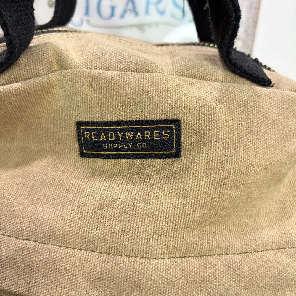 Readywares Supply Co Waxed‎ Canvas Backpack Durable 9 Pockets Hiking Outdoors